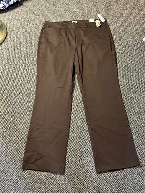 ladies dockers dress pants | & Jumpsuits | Dockers Brown Pantsuit Flat Front Full Length My Bfree Style